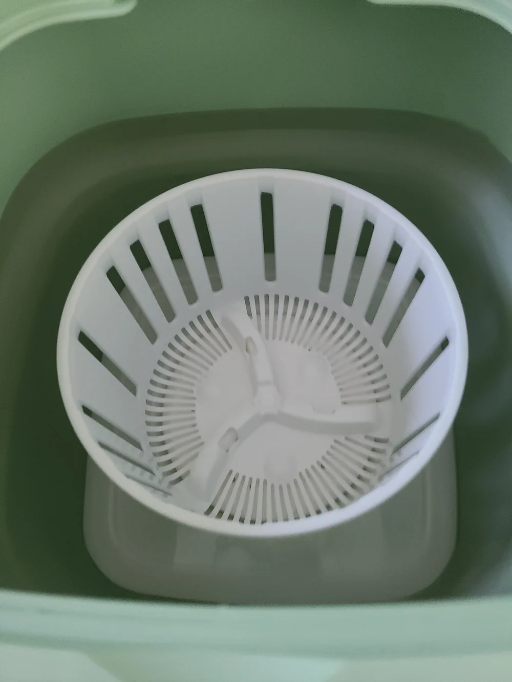 Compact Foldable Washing Machine in Mint Green - Portable Laundry Tub